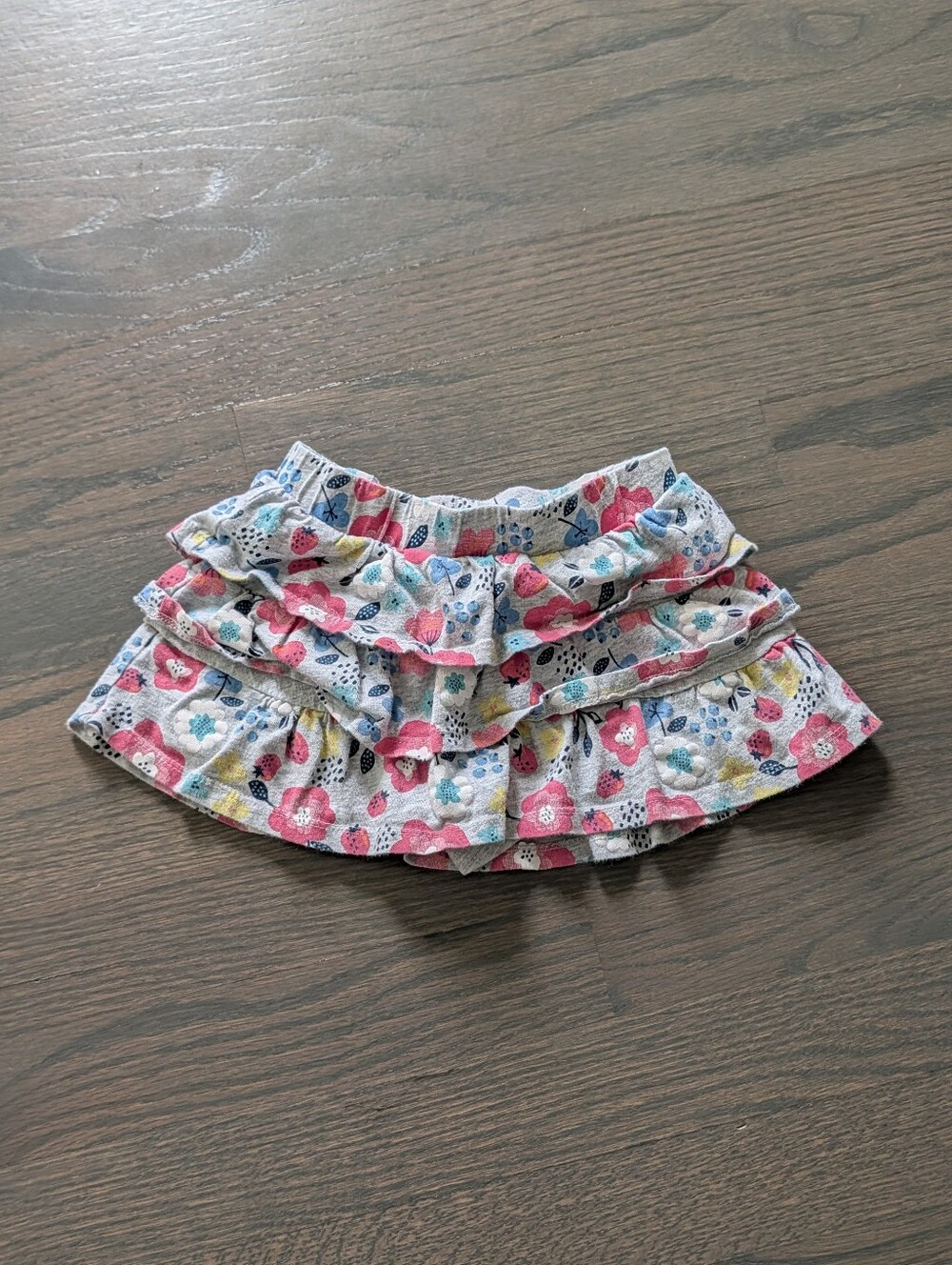 Jumping Beans Toddler Girls' 100% Cotton Floral Skort - Grey, 2T